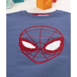 Sudadera azul para niño con Spiderman