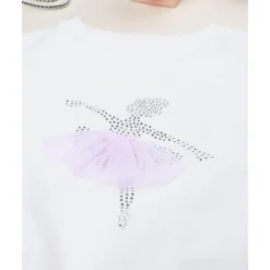 Sudadera de niña con bailarina