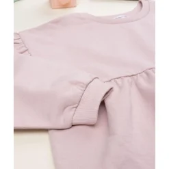 Sudadera niña rosa con margaritas