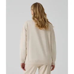 Sudadera premamá crudo con bordado