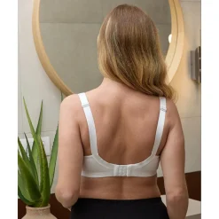 Sujetador de lactancia blanco con encaje