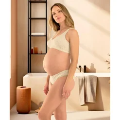 Sujetador de maternidad sin aros con estampado floral
