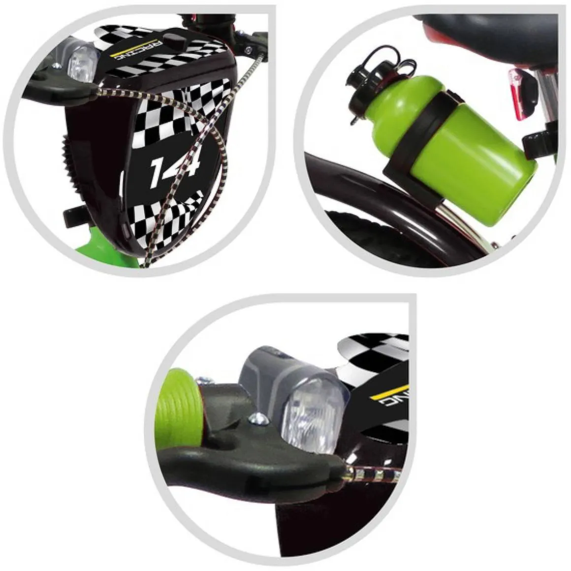 Sun & Sport - Bicicleta 14'' verde