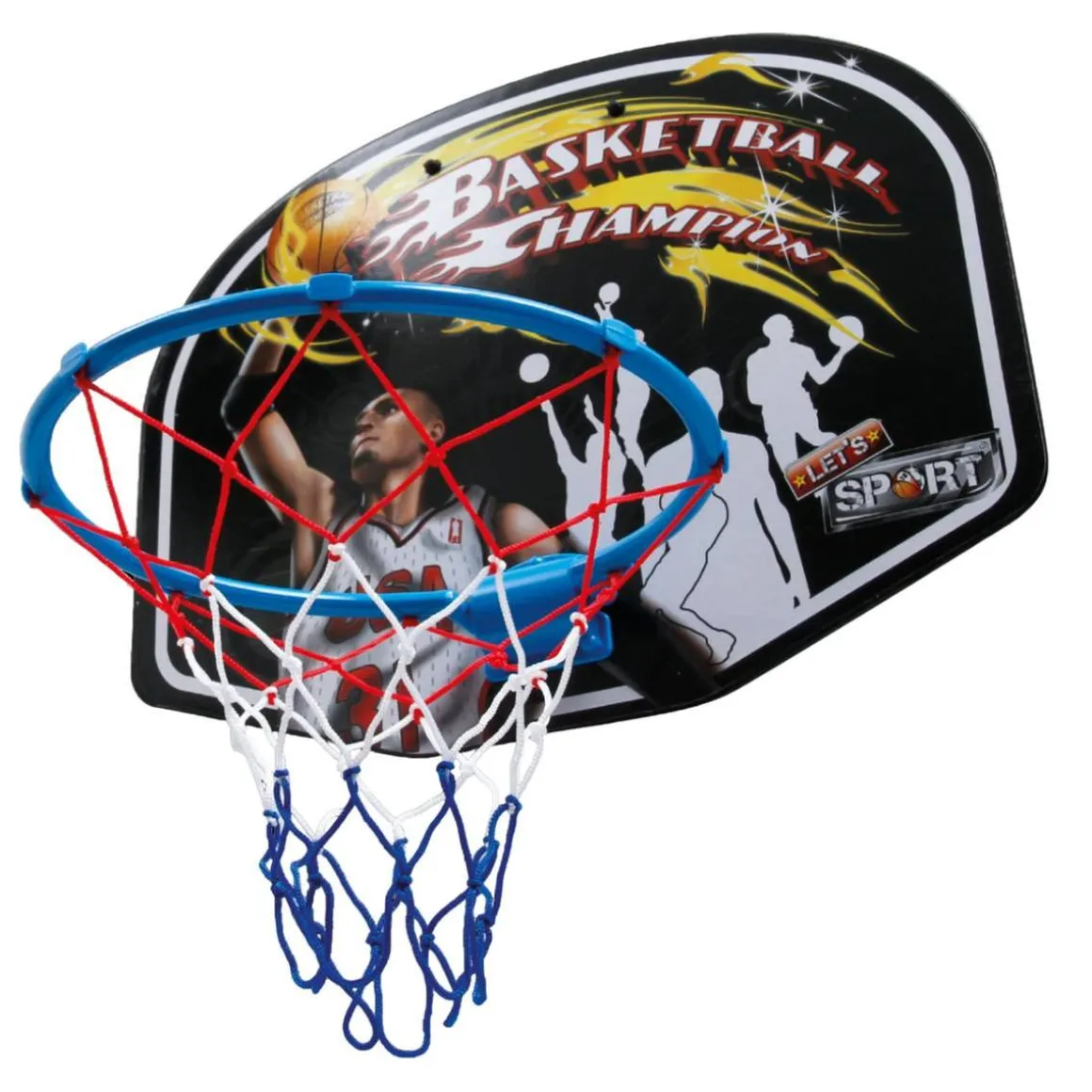 Sun & Sport - Canasta de baloncesto con pelota