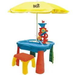 Sun & Sport - Mesa de juegos con sombrilla y taburete