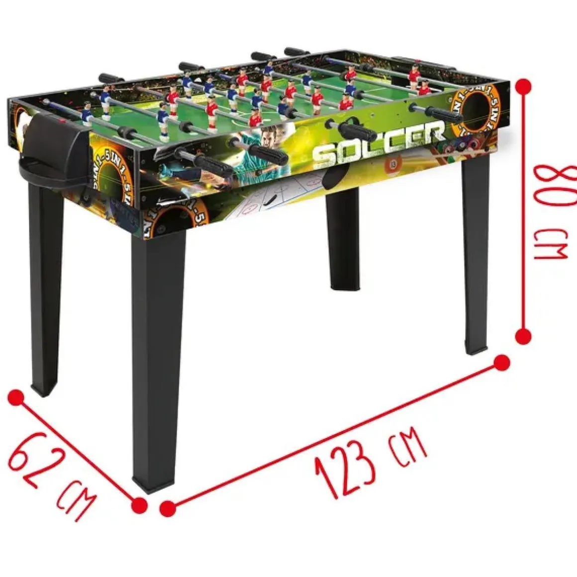 Sun & Sport - Mesa multijuegos 5 en 1