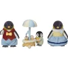 Sylvanian Families - Familia Pingüino: casa de muñecas y paseo familiar