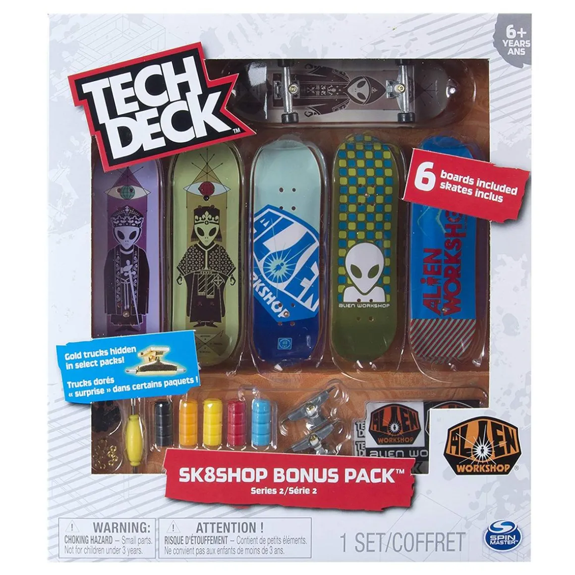 Tech Deck - Bonus Pack 6 Skates (varios modelos)