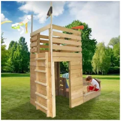 Torre infantil de madera Pirata
