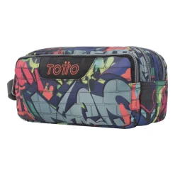 Totto - Estuche escolar tres compartimentos graffiti Agapec