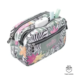 Totto - Estuche escolar tres compartimentos tropical cebras Plastilina