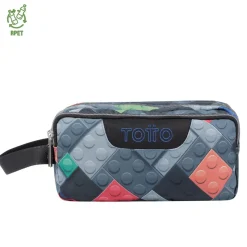 Totto - Estuche escolar tres compartimentos bloques Agapec