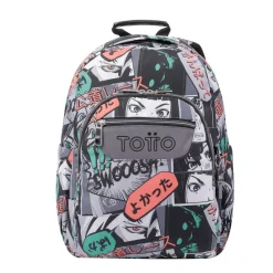 Totto - Mochila escolar adaptable a carro manga Acuareles