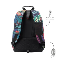 Totto - Mochila escolar adaptable a carro graffiti Acuareles
