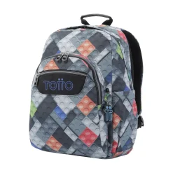 Totto - Mochila escolar adaptable a carro bloques Acuareles