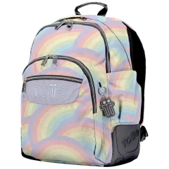 Totto - Mochila escolar arcoíris Rayol