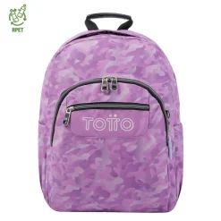 Totto - Mochila escolar camuflaje rosa Acuarela