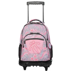 Totto - Mochila escolar con ruedas Renglones Ocean