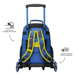 Totto - Mochila escolar con ruedas grande Velocity