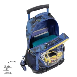 Totto - Mochila escolar con ruedas grande Velocity