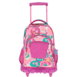 Totto - Mochila escolar con ruedas Renglones - Roset