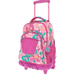 Totto - Mochila escolar con ruedas Renglones - Roset