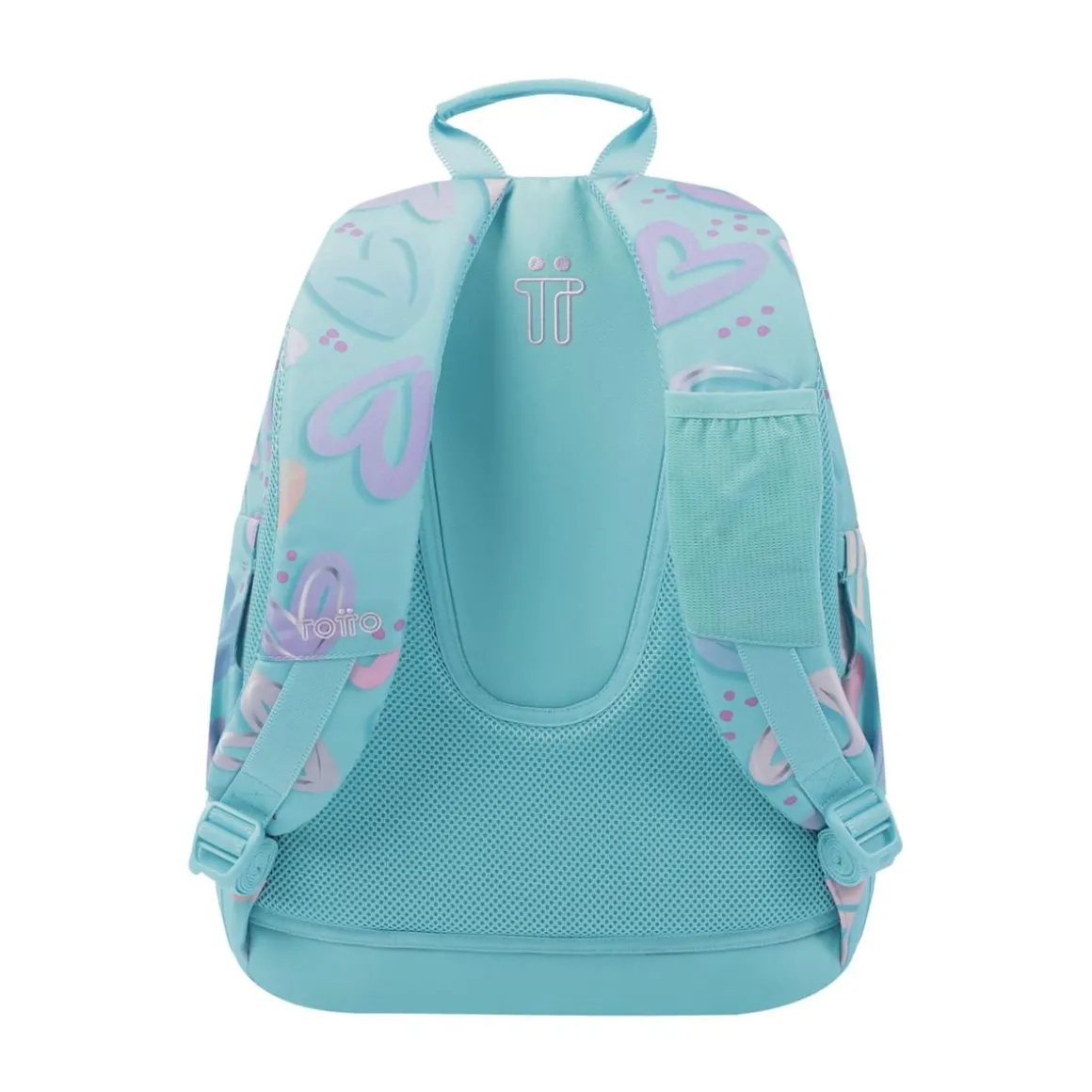 Totto - Mochila escolar corazones pintados Rayol