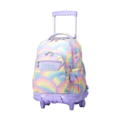 Totto - Mochila escolar con ruedas arcoíris Renglones