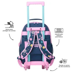 Totto - Mochila escolar con ruedas mediana Sweet Candy