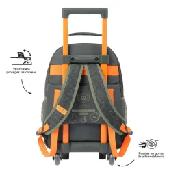 Totto - Mochila escolar con ruedas mediana Brawlmaster