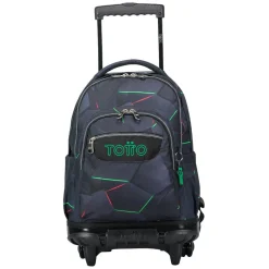 Totto - Mochila escolar con ruedas fractal Renglones