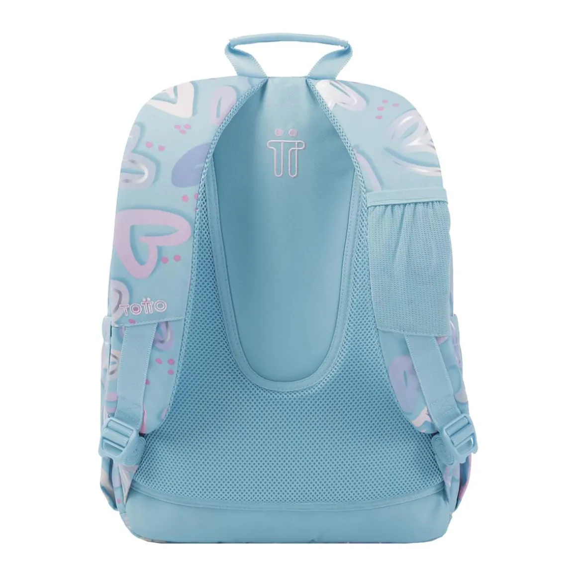 Totto - Mochila escolar corazones pintados Acuarela