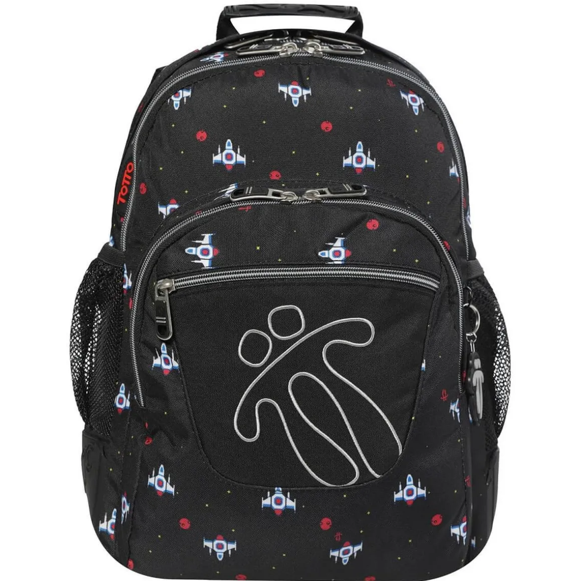 Totto - Mochila escolar Crayoles - Cohetes