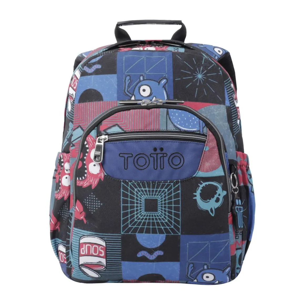 Totto - Mochila escolar cyber monstruos Gommas