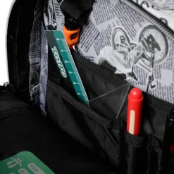 Totto - Mochila escolar Ecole estampado Newspaper