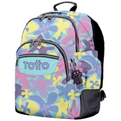 Totto - Mochila escolar flores hawaianas Rayol