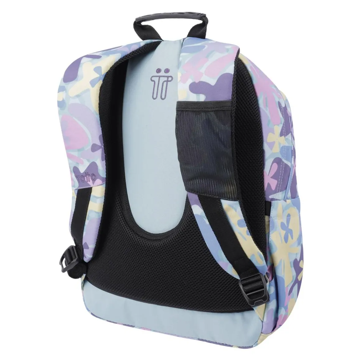 Totto - Mochila escolar flores hawaianas Acuarela