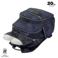 Totto - Mochila escolar fractal Crayoles