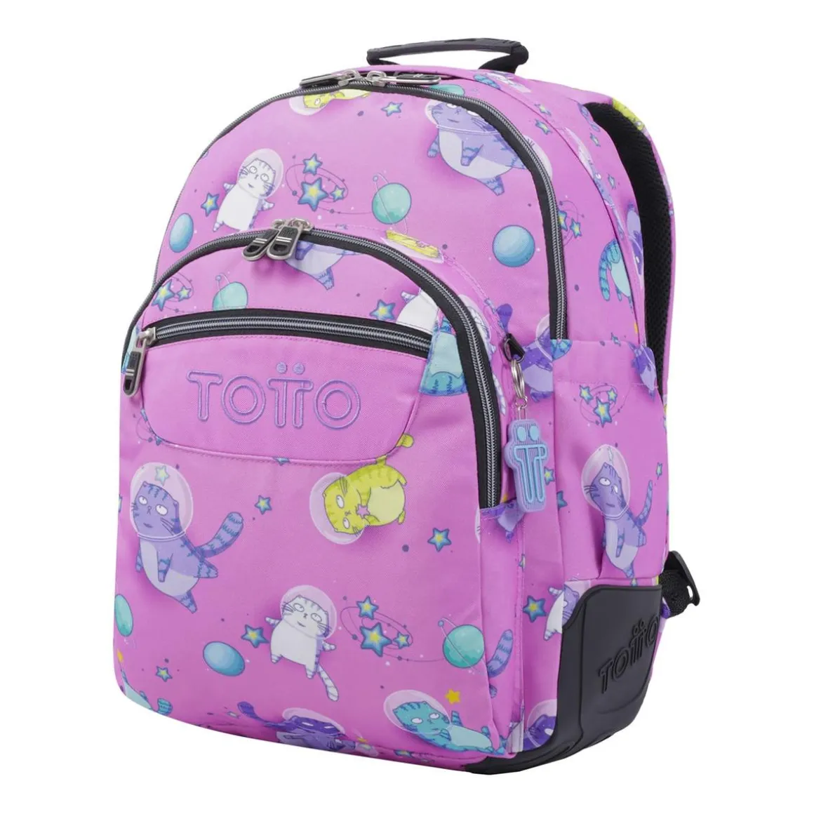 Totto - Mochila escolar gatos astronautas Rayol