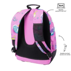 Totto - Mochila escolar gatos astronautas Crayoles