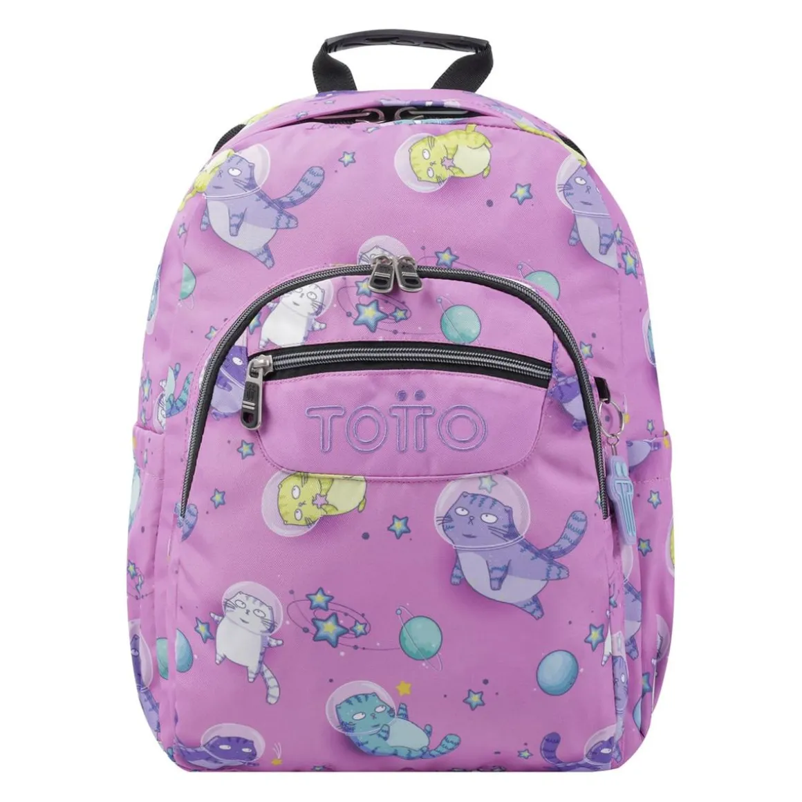 Totto - Mochila escolar gatos astronautas Acuarela