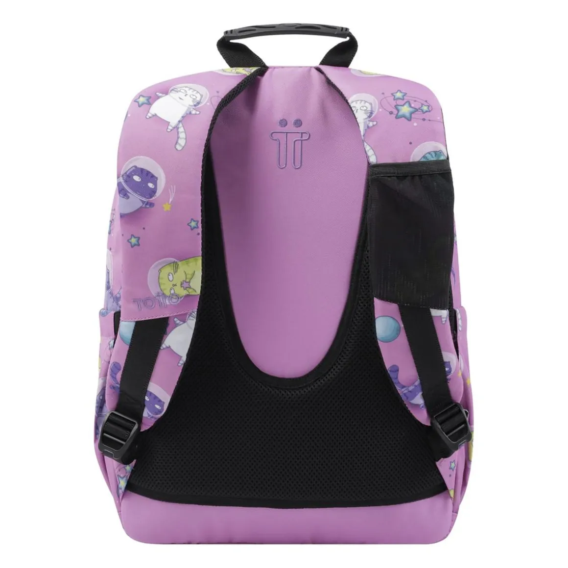 Totto - Mochila escolar gatos astronautas Acuarela