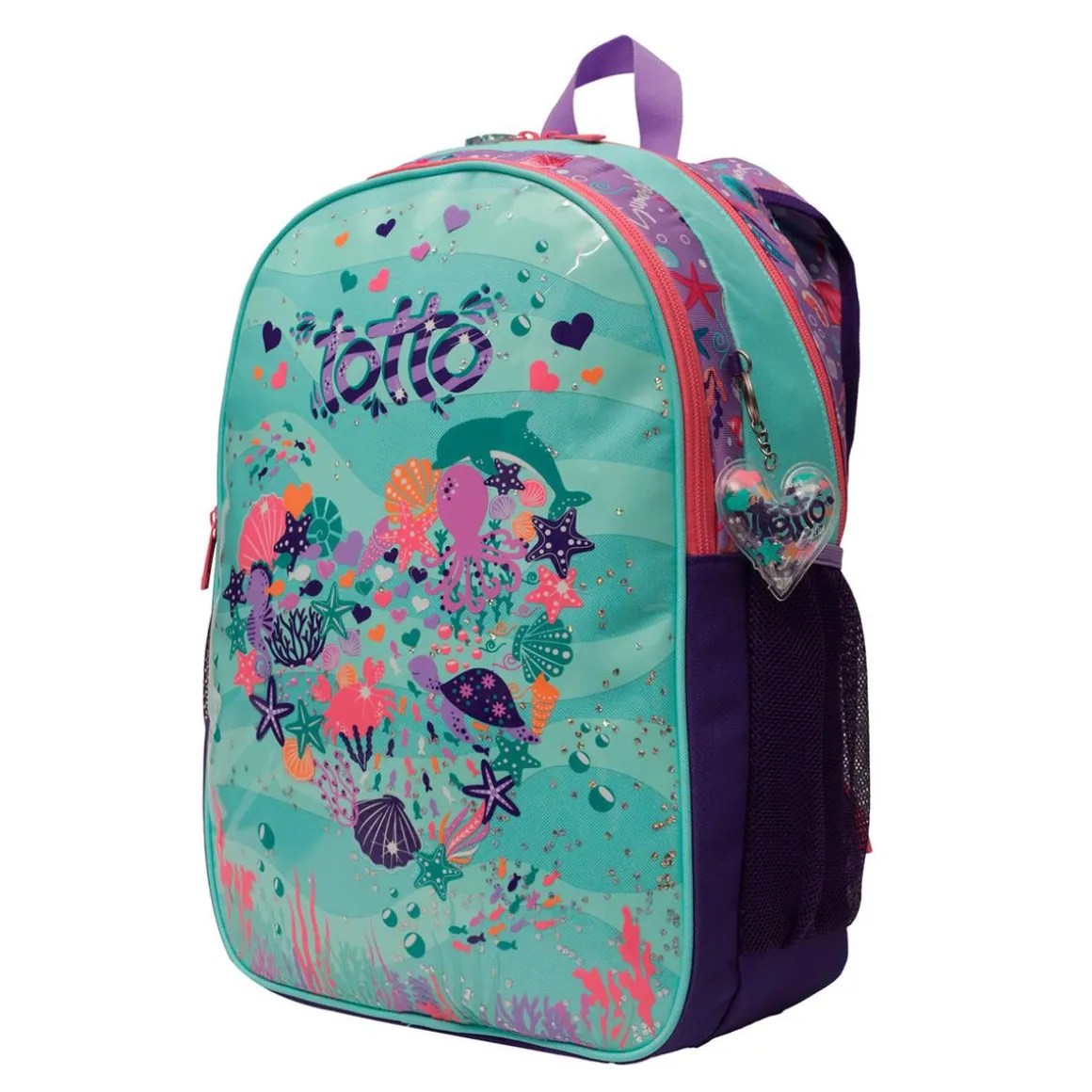 Totto - Mochila escolar grande Confetti Happy