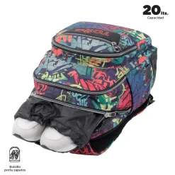 Totto - Mochila escolar graffiti Crayoles