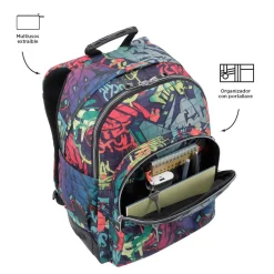 Totto - Mochila escolar graffiti Crayoles