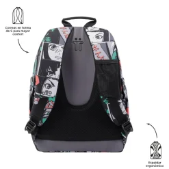 Totto - Mochila escolar manga Crayoles