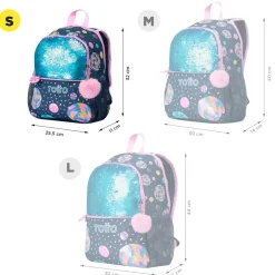 Totto - Mochila escolar pequeña Sweet Candy