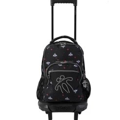 Totto - Mochila escolar pequeña con ruedas Resma - Naves espaciales