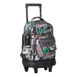 Totto - Mochila escolar pequeña ruedas manga Resma
