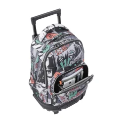 Totto - Mochila escolar pequeña ruedas manga Resma